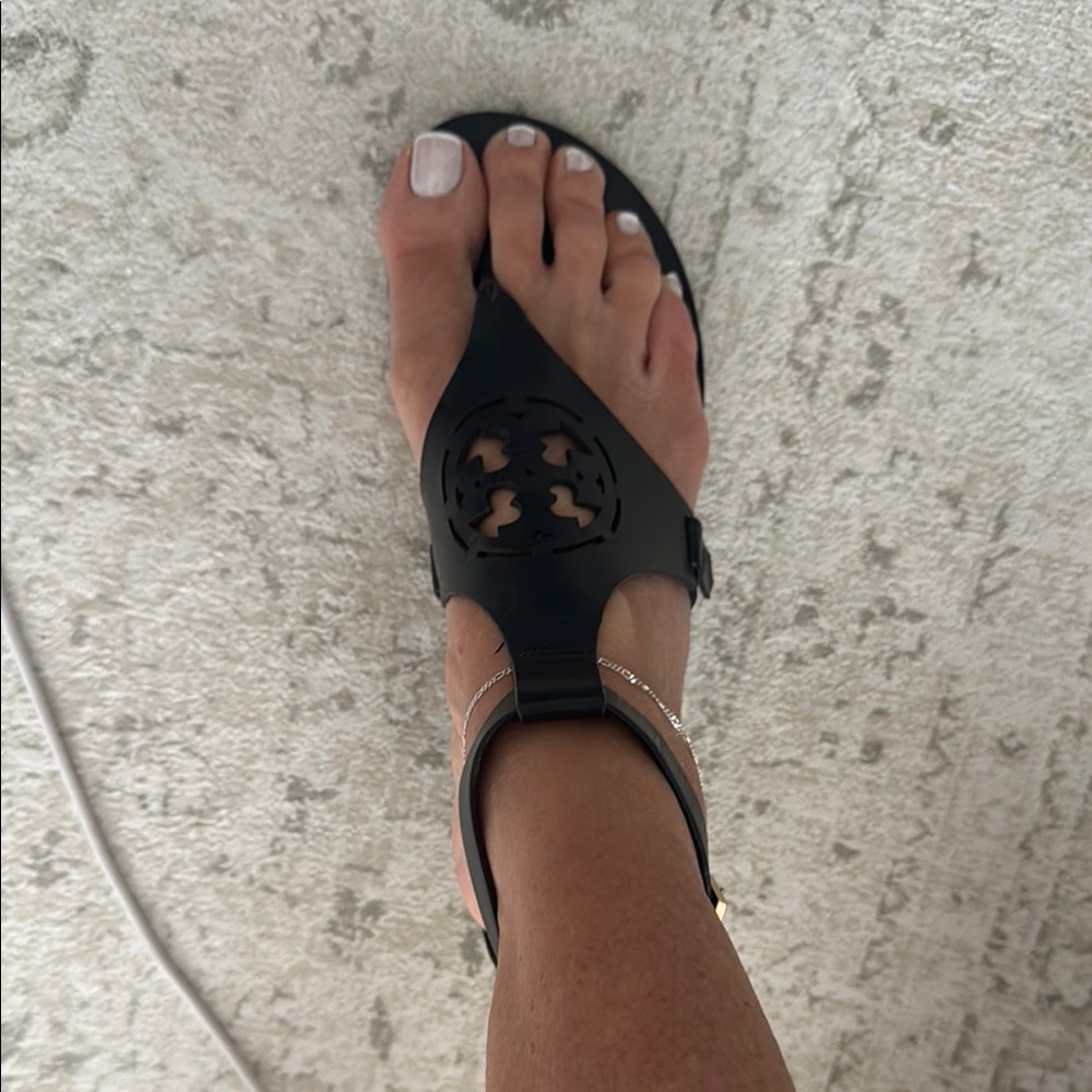 Black Leather Sandals